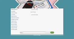 Desktop Screenshot of egyptcarprices.com